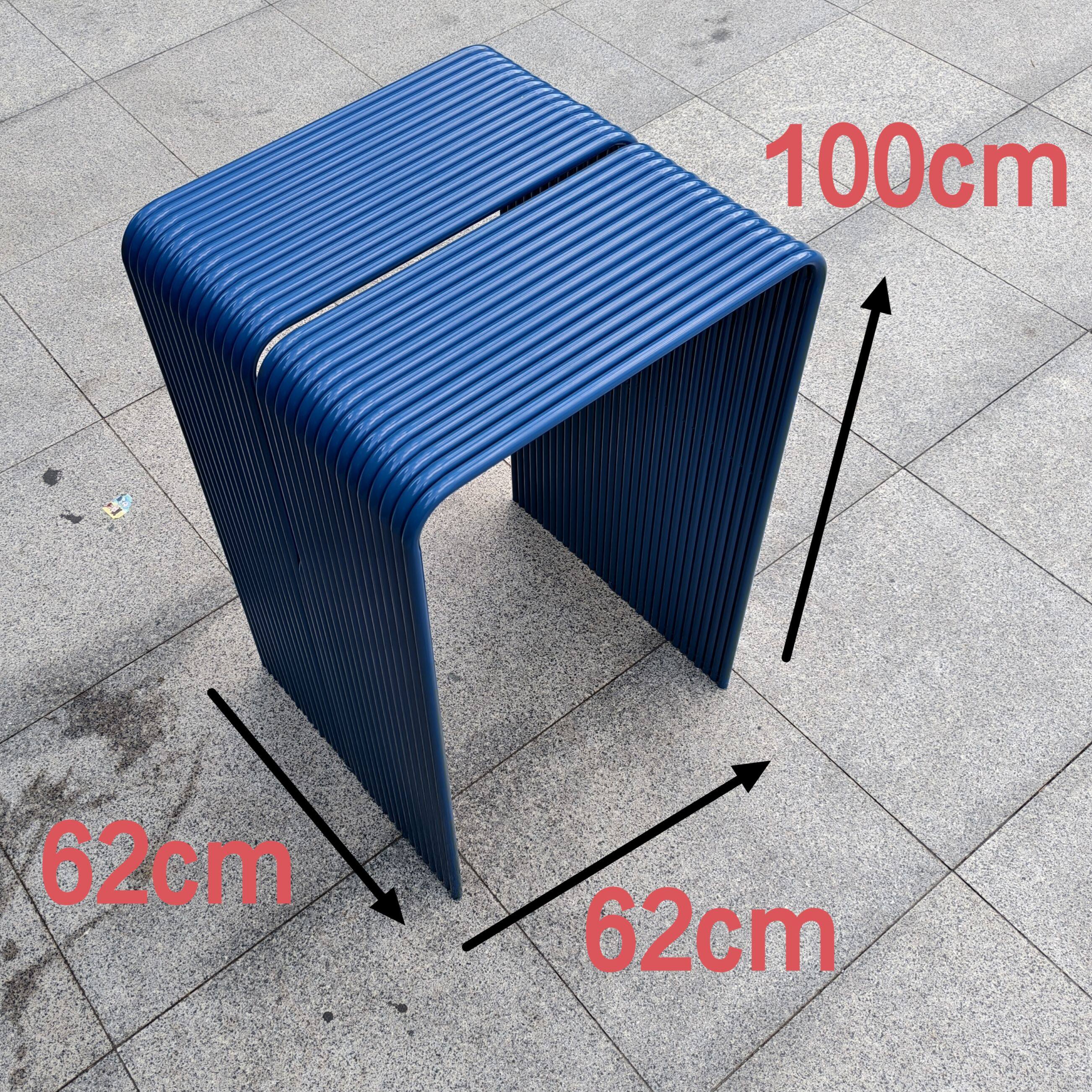 Tavolo da bar blu-62cm62cm100cm