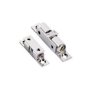 Loquets de porte en alliage de zinc nickelé à ressort pour meubles, armoires, placards à chaussures, design minimaliste durable - Product Image 1