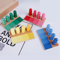 Zhiqu Montessori série sensorielle couleur correspondant maternelle blocs de construction jeux de sol en gros pour l'apprentissage correspondant