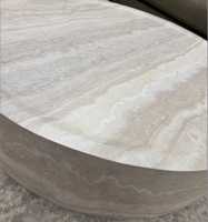 STG Nouvelle table basse ronde de style moderne, écologique, de conception italienne européenne, pour petit appartement, salon