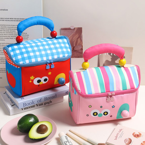 Lonchera Oxford con Aislamiento y Cierre de Cremallera con Diseño de Cabaña de Cuento de Hadas de Apple Small House para Estudiantes, Bolsa de Comida Portátil para Cosméticos - Product Image 4