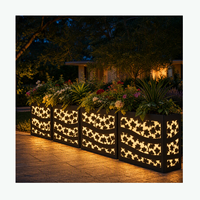Jardinières extérieures sur mesure en métal/acier de grande taille