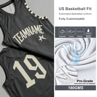 Camiseta de Baloncesto Estampada Elite para Hombre, Personalizada, con Malla Aero-Cell de Alto Rendimiento, Transpirable, que Absorbe la Humedad, Retiene la Forma por Más de 50 Lavados, Talla US