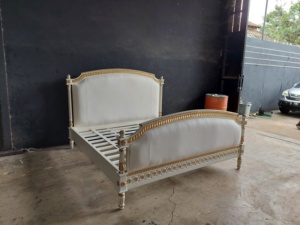 Luxury Upholstered Wooden <b>Bed</b> <b>Frame</b> Modern Bedroom Furniture Design - Product Image 2