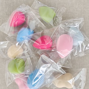 Éponge de maquillage lavable XUNFUJI en forme de <span class=keywords><strong>gourde</strong></span>, houppette en forme de goutte d'eau, coussin d'<span class=keywords><strong>air</strong></span> cosmétique avec impression de logo - Product Image 3