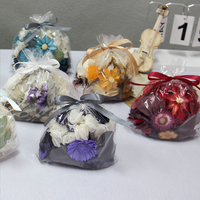 Sachet pot-pourri parfumé de forme solide fleurs séchées avec parfum végétal naturel pour désodorisant de chambre d'animaux domestiques désodorisant