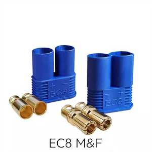 Cavo in Silicone EC8 Maschio-Femmina 8AWG Personalizzato, Rame Placcato Stagno, 1.5M 600V 50A, ad Alta Capacità per Batterie LiPo RC e Droni - Product Image 3