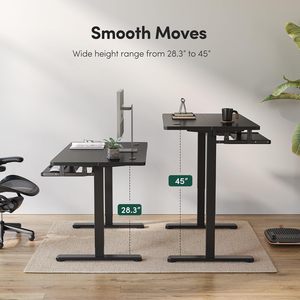 55-inch thiết kế hiện đại điện đứng bàn Bàn Khay Bàn phím cơ giới ergonomic nâng ngồi đứng tính năng lớn Chiều cao có thể điều chỉnh - Product Image 4