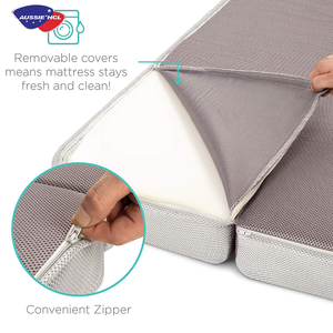 Colchón Plegable de Primera Calidad con Capa Superior Acolchada, Protector de Colchón, Colchón de Espuma Viscoelástica Plegable y Portátil, Comprar en Línea - Product Image 2
