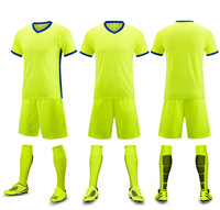 Setelan Jersey dan Celana Pendek Tim Sepak Bola Anak Custom, Kaos Lengan Pendek Dry Fit Unisex, Setelan Training Sepak Bola, Pakaian Olahraga untuk Anak-Anak