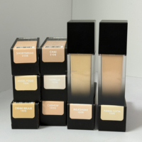 Nouveau fond de teint liquide mat lumineux de haute qualité, maquillage hydratant, HU, imperméable, longue tenue, unifiant le teint