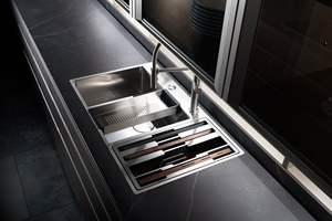 Muebles de Cocina Modernos Personalizados, Juegos Completos de Gabinetes con Manijas de Acero Inoxidable, Muebles para Cocina y Restaurante - Product Image 6