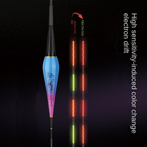 <span class=keywords><strong>Flotteur</strong></span> <span class=keywords><strong>lumineux</strong></span> vert lumière LED bouée de signalisation flottante <span class=keywords><strong>carpe</strong></span> Tilapia Eva poteau en PVC et bois de balsa Bobbers outils de pêche violets 41CM - Product Image 2