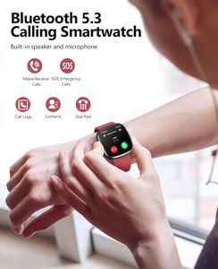 Smartwatch Donna Uomo 1.72\" Display <span class=keywords><strong>Super</strong></span> Retina HD Fitness Tracker Monitoraggio Frequenza Cardiaca Ossigeno nel Sangue Sonno Pressione 100 Funzioni <span class=keywords><strong>Smart</strong></span> - Product Image 3