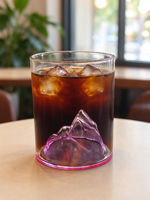 Verre à whisky Crystal Mountain en verre borosilicate, conforme aux normes FDA et LFGB, idéal pour les restaurants et la vente en gros de spiritueux
