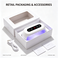 Lampe à ongles UV LED Meixin 10 pouces 30W ODM/OEM avec séchage rapide pour salon et usage domestique, matériau ABS, design sans fil, BSCI