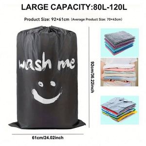 Customize Logo Nylon Extra Large <b>Travel</b> Dirty Clothes <b>Machine</b> Washable Laundry <b>Wash</b> Bags - Product Image 3