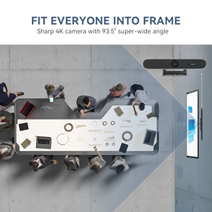 Système de <span class=keywords><strong>webcam</strong></span> de conférence Tenveo MeetBar 3-en-1 4K avec suivi IA multiple, zoom numérique 5X, 8 micros, 8W, USB/HDMI/LAN/WIFI - Product Image 3