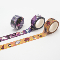 Cintas Adhesivas Decorativas de Papel Washi con Diseños de Dibujos Animados, Personalizadas, Estéticas y Lindas, para Impresión, Etiquetas Adhesivas Privadas para Embalaje de Laptops