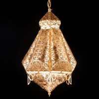 Lampe suspendue en fonte de style mosquée avec source lumineuse E27, garantie 5 ans, pour décoration suspendue de salle à manger
