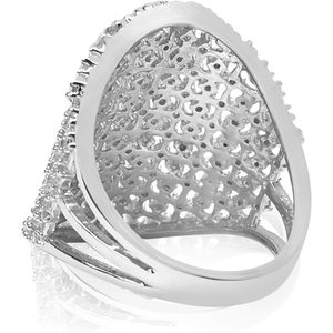 Anillo de Diamantes Jewelspaark, 1.55 Cttw, Corte Redondo, Chapado en Rodio, Plata de Ley 925, Anillo de Compromiso y Boda Moderno, Talla 10 - Product Image 4