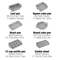 Support de présentation pour moules à gâteaux OKAY BK-S2066, en acier au carbone avec revêtement antiadhésif, durable, écologique et compatible lave-vaisselle