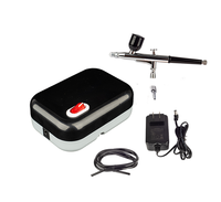 Compresseur de gâteaux Portable pour ongles, Kit OEM, 10 pièces, maquillage, brosse à Air et pistolet