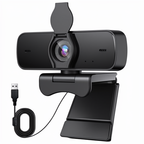 4K 30FPS PC Camera with 2 Microphones CMOS Sensor Autofocus USB Full HD for Mac/Laptop Skype Streaming Home Office & Gaming