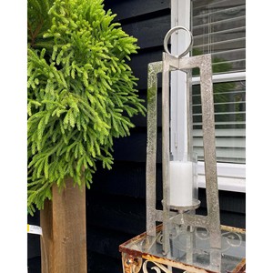 Lanterne à bougie en aluminium moulé brut pour centre de table, décoration, vente chaude, centre de table de mariage, lanterne à bougie - Product Image 3