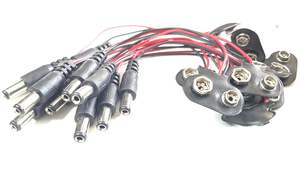 Conector de batería a presión de cuero con enchufe de CC tipo I de 9 V con Clips de batería de 9 voltios Módulos y kits electrónicos Enchufe macho de 5,5x2,1mm - Product Image 4