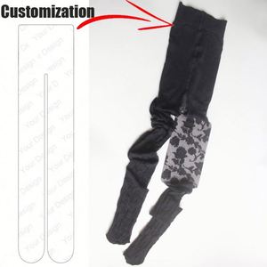 Collants pour femmes de qualité supérieure, fabriqués par OEM, compressifs, ultralégers, respirants, personnalisés, en jacquard, transparents - Product Image 1