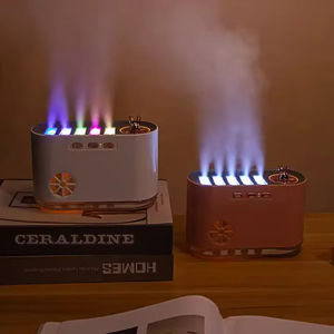 High Quality White Noise Porous Simulated Flame Aromatherapy <strong>Machine</strong>, Large Capacity Portable air Purification Humidifier - Product Image 4
