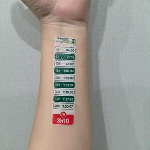 Tatuaggi Personalizzati con Numeri per Maratona e Triathlon, Stampa Sportiva - Product Image 1