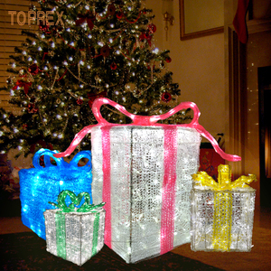 Lớn ngoài trời lễ hội Motif ánh sáng lên trang trí Giáng sinh kim loại khung box với LED ánh sáng - Product Image 5