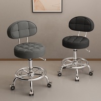 Tabouret de salon au design moderne, très vendu, de haute qualité, réglable en hauteur, chaise de coupe de cheveux avec dossier, utilisation en extérieur, certifié