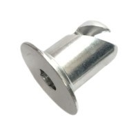 Boutons à quart de tour en aluminium argenté Allen Head 7/16 x 0,500 pouces, vis à tête fraisée, attaches, pièces de voiture de course