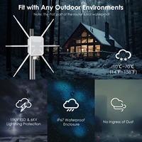 Point d'accès Wi-Fi extérieur AX3000 WIFI6 du fabricant d'origine avec PoE, point d'accès Wi-Fi longue portée, point d'accès Wi-Fi sans fil extérieur avec antennes omnidirectionnelles
