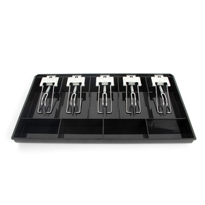 Cajón de efectivo negro, caja fuerte personalizada para el hogar para restaurantes, máquina POS, caja de efectivo segura para dinero resistente - Product Image 3