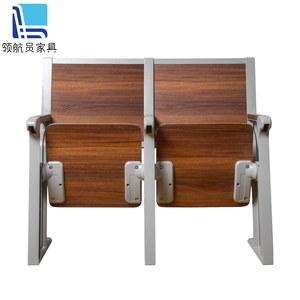 Sillas de fila tipo piloto con asiento de madera y estructura metálica para uso en escuelas y hospitales - Product Image 2