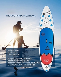 Tabla de Paddle Surf Inflable (SUP Todo Terreno) en Oferta, Accesorios - Material de PVC, Color Personalizable, Logotipo, Diseño OEM - Unisex - Product Image 3