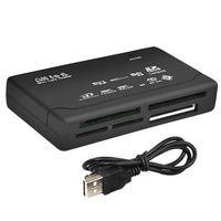 Lector de tarjetas todo en uno, lector de tarjetas TF, MS, M2, XD, CF, S, D, Carder, USB 2,0, 480Mbps, minilector de tarjetas de memoria con fecha Lin