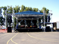 Système de structure de toit en treillis pour cabine DJ en aluminium avec toit en pente – Pièces de conception de treillis de toit en aluminium