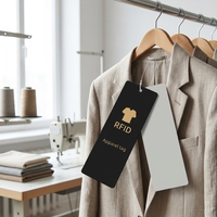 Étiquette RFID UHF en papier pour vêtements avec puce N213/215