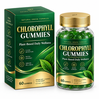 Gummies Nutritionnelles Vertes Quotidiennes avec Chlorophylline de Cuivre et Sodium, Spiruline, Épinards, Brocoli, Herbe de Blé – Marque Privée OEM