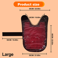 Tapis de bien-être pour chien Anredar taille L, infrarouge 660nm 850nm, pour soutien physiothérapeutique canin professionnel