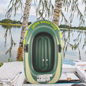 Kayak Gonflable en PVC de Taille Unique 175CM <span class=keywords><strong>Bateau</strong></span> Canot Annexe pour Jeux Aquatiques Aviron Pêche Surf Lac Rivière Pliant - Product Image 2