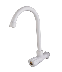 Màu trắng duy nhất xử lý bếp xoắn vòi nhựa abs - Product Image 3