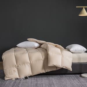 ชุดเครื่องนอนขนห่านนุ่มพิเศษพร้อมลวดลายที่ทันสมัยเทคโนโลยีการผลิตผ้านวมที่นอนสไตล์เรียบง่ายอบอุ่น - Product Image 4