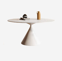 Ensemble de table et de chaises rondes en marbre de luxe moderne pour 4, 6 ou 8 personnes, meubles de cuisine et de salle à manger