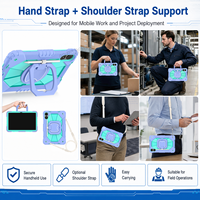 Étui de protection complet pour Redmi Pad 2 Pro 12.1 Poco Pad M1 12.1 2025 avec support pivotant à 360° et bandoulière OEM ODM